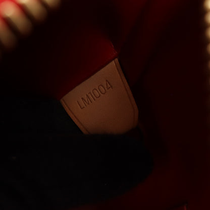 ヒューストン モノグラムヴェルニ ルージュ ハンドバッグ レザー レッド ルイヴィトン バッグ LOUIS VUITTON