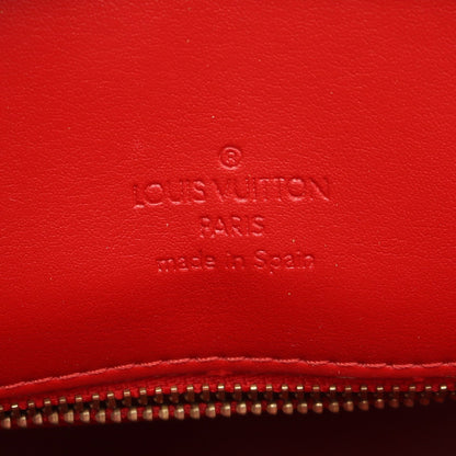 ヒューストン モノグラムヴェルニ ルージュ ハンドバッグ レザー レッド ルイヴィトン バッグ LOUIS VUITTON