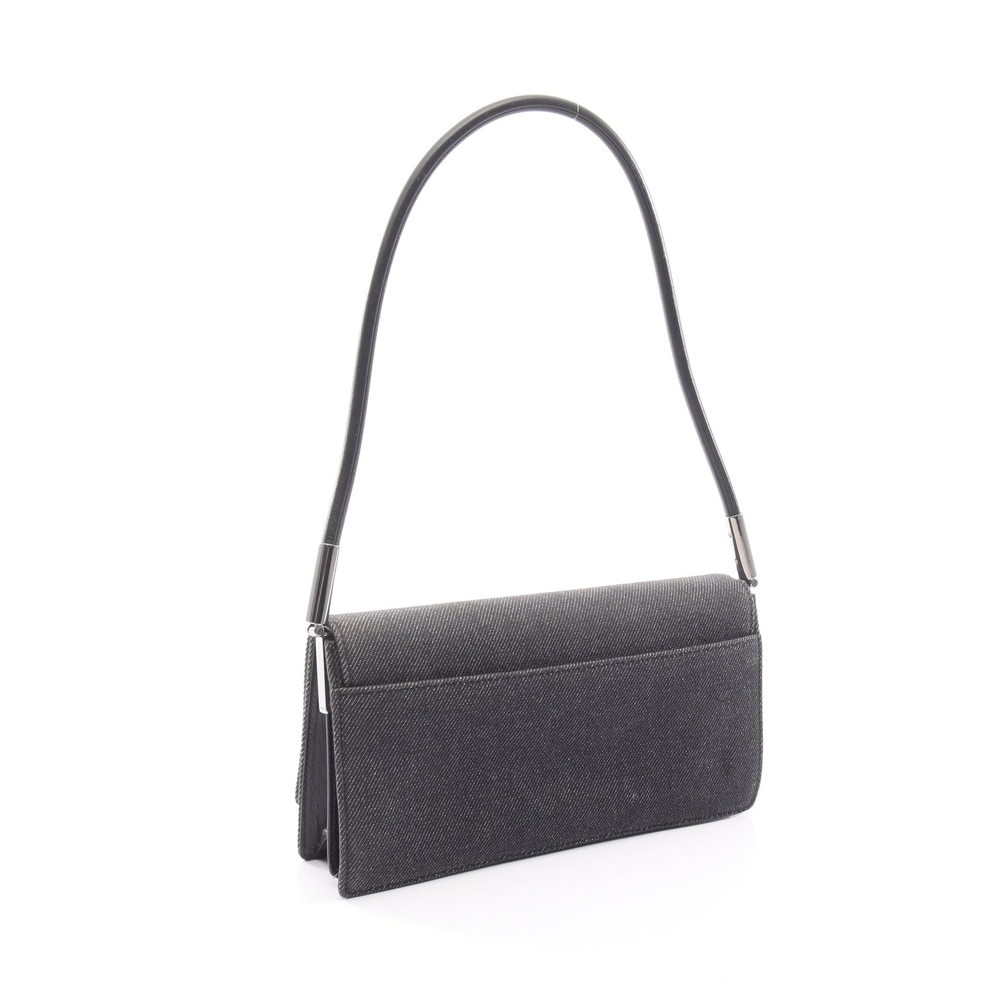 ロゴ ワンショルダーバッグ デニム レザー ブラック グッチ バッグ GUCCI