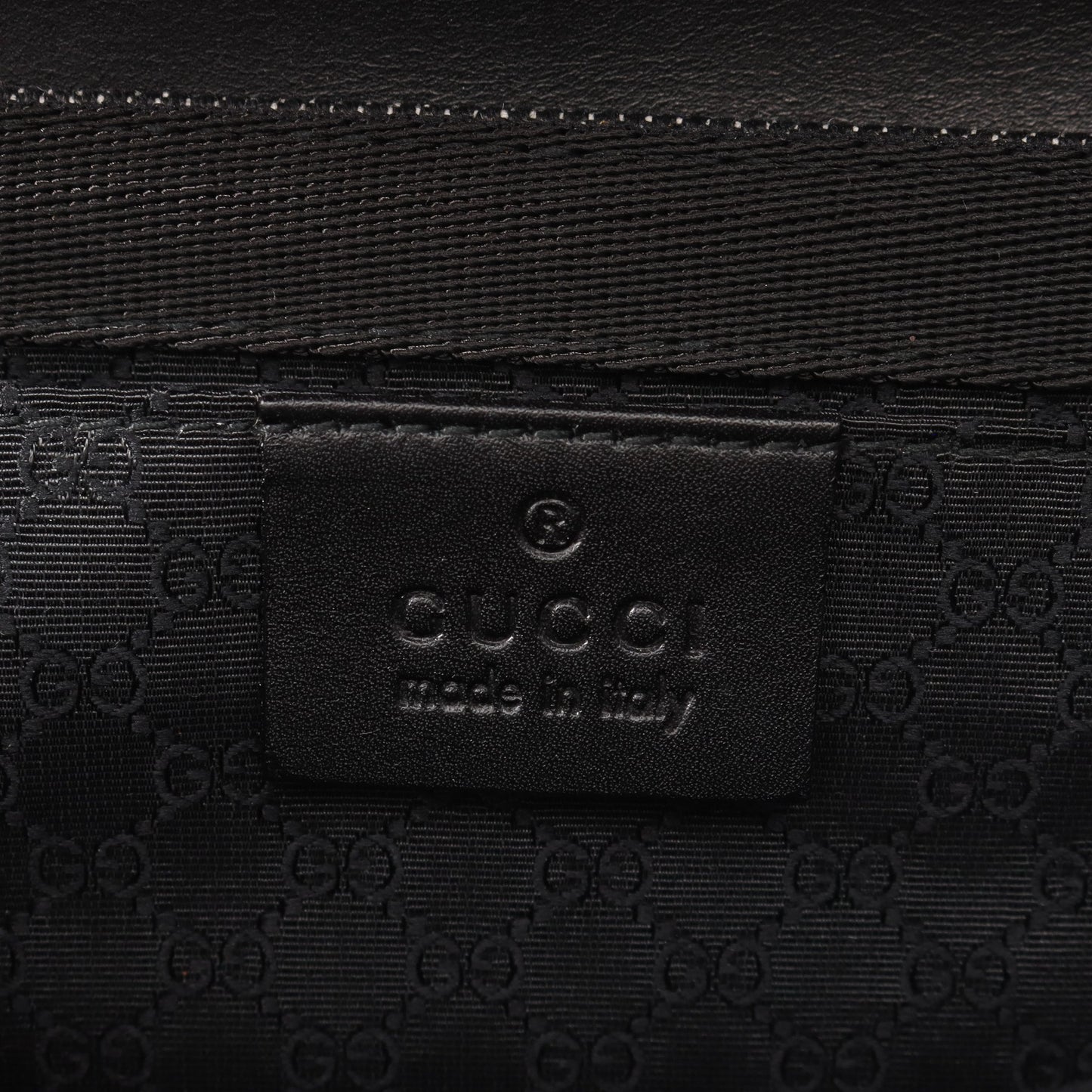 ロゴ ワンショルダーバッグ デニム レザー ブラック グッチ バッグ GUCCI