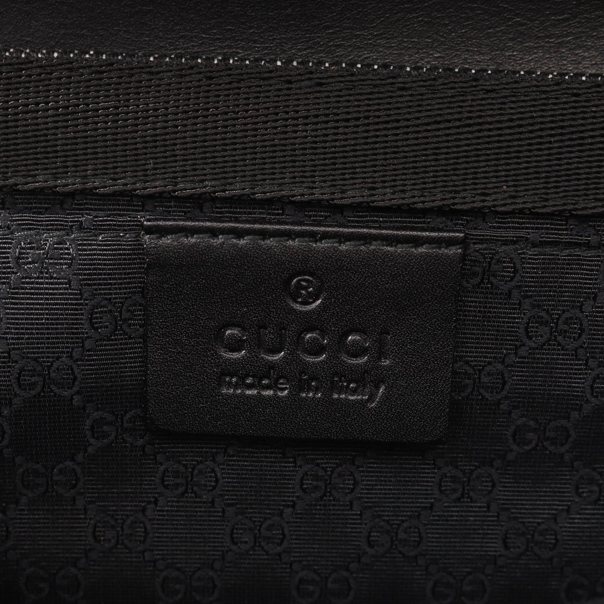 ロゴ ワンショルダーバッグ デニム レザー ブラック グッチ バッグ GUCCI