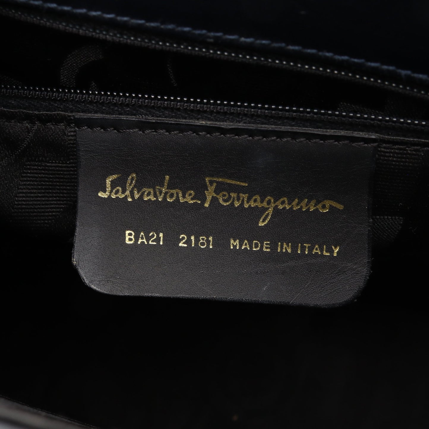 ガンチーニ 2WAY ハンドバッグ レザー ダークネイビー サルヴァトーレフェラガモ バッグ Salvatore Ferragamo