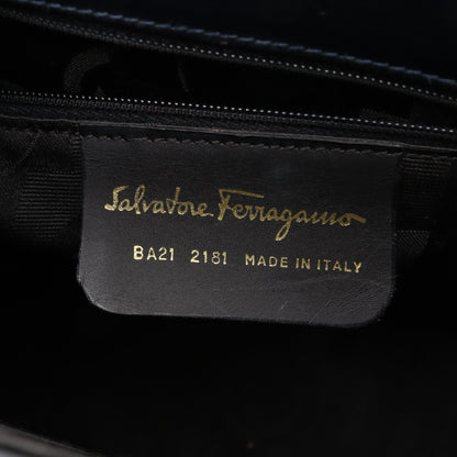ガンチーニ 2WAY ハンドバッグ レザー ダークネイビー サルヴァトーレフェラガモ バッグ Salvatore Ferragamo