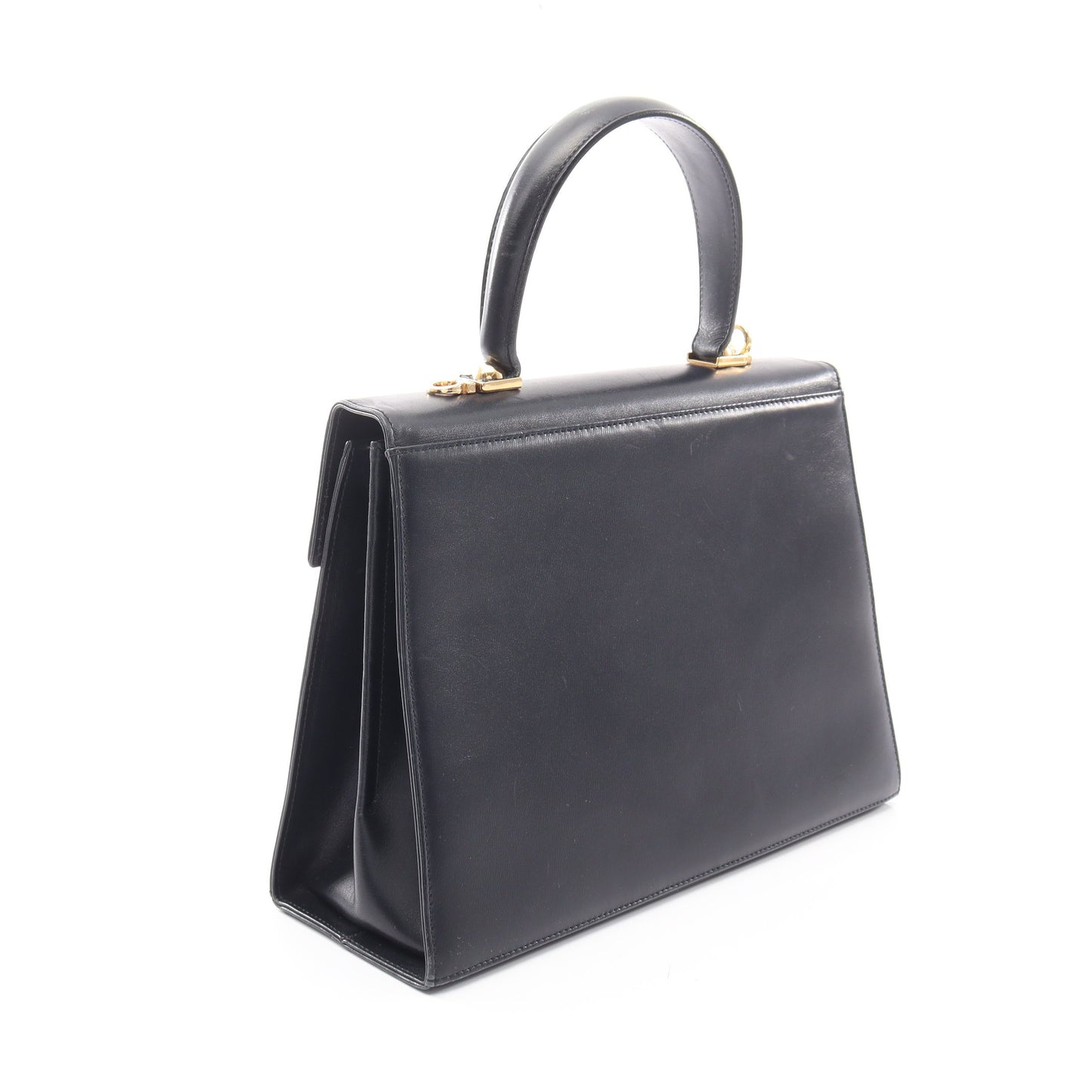 ガンチーニ 2WAY ハンドバッグ レザー ダークネイビー サルヴァトーレフェラガモ バッグ Salvatore Ferragamo
