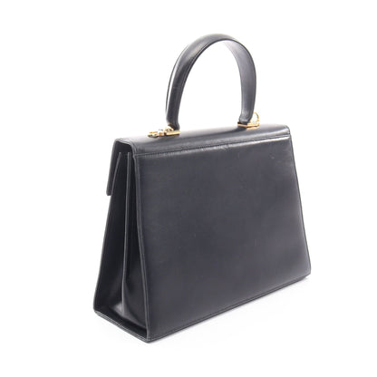 ガンチーニ 2WAY ハンドバッグ レザー ダークネイビー サルヴァトーレフェラガモ バッグ Salvatore Ferragamo