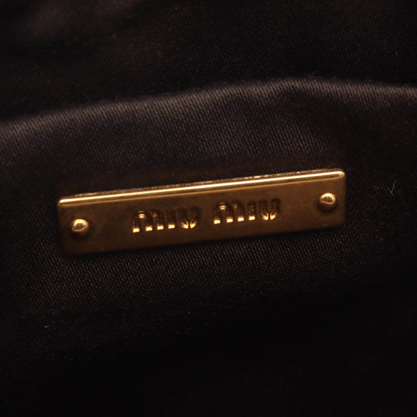MATELASSE クラッチバッグ レザー グレーブラウン ミュウミュウ バッグ miu miu