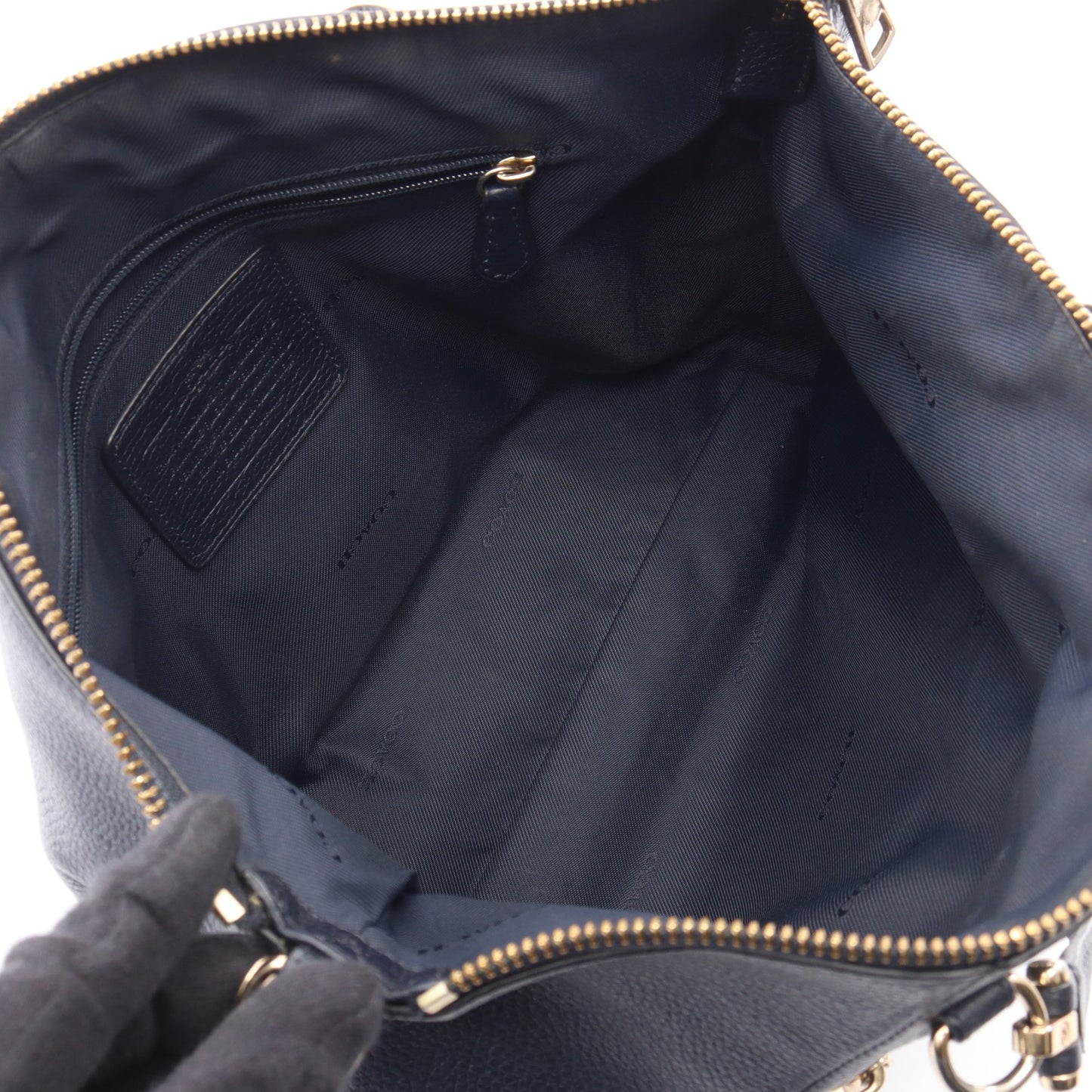 マディソン プレーリー サッチェル 2WAY ハンドバッグ レザー ネイビー コーチ バッグ COACH
