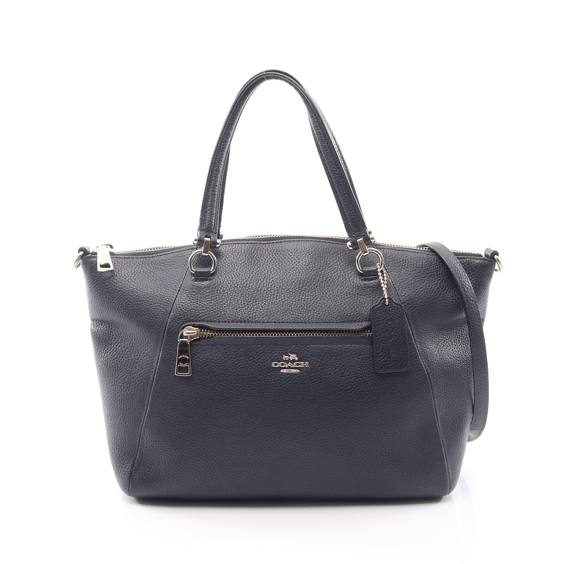 マディソン プレーリー サッチェル 2WAY ハンドバッグ レザー ネイビー コーチ バッグ COACH