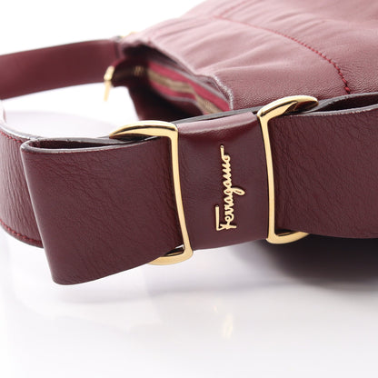 ヴァラ ワンショルダーバッグ レザー ボルドー サルヴァトーレフェラガモ バッグ Salvatore Ferragamo