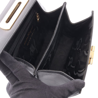 ガンチーニ 2WAY ハンドバッグ レザー ブラック サルヴァトーレフェラガモ バッグ Salvatore Ferragamo