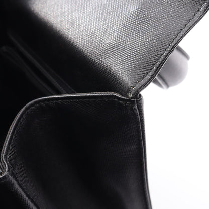 ガンチーニ 2WAY ハンドバッグ レザー ブラック サルヴァトーレフェラガモ バッグ Salvatore Ferragamo