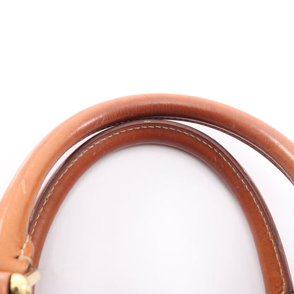 マカダム ハンドバッグ PVC レザー ダークブラウン ブラウン セリーヌ バッグ CELINE