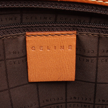 マカダム ショルダーバッグ トートバッグ PVC レザー ダークブラウン ブラウン セリーヌ バッグ CELINE