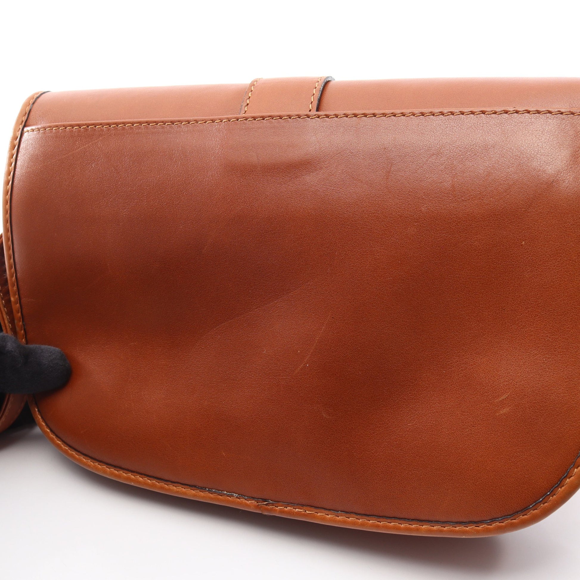 フラップ ショルダーバッグ レザー ブラウン セリーヌ バッグ CELINE