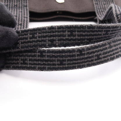 エールラインGM ハンドバッグ トートバッグ キャンバス グレー シルバー金具 エルメス バッグ HERMES