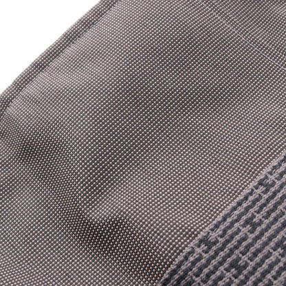 エールラインGM ハンドバッグ トートバッグ キャンバス グレー シルバー金具 エルメス バッグ HERMES