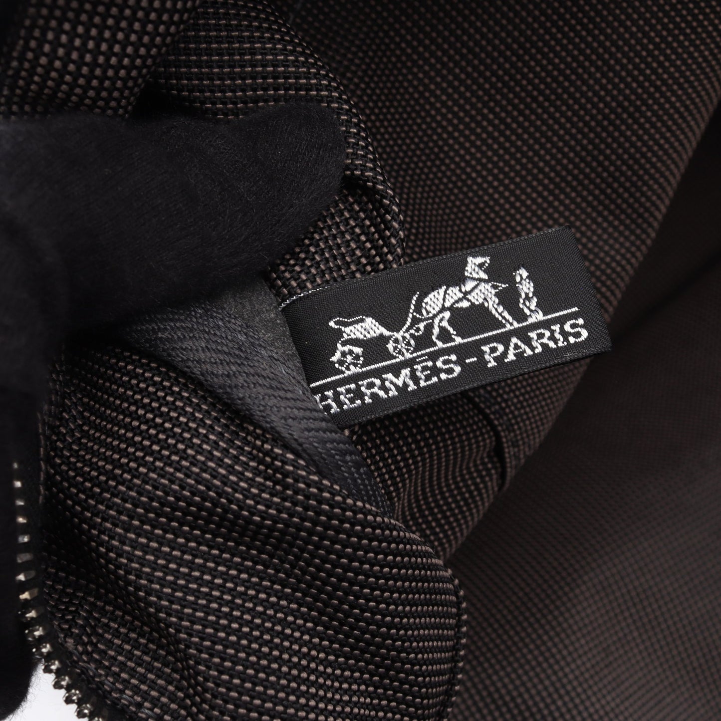 エールラインGM ハンドバッグ トートバッグ キャンバス グレー シルバー金具 エルメス バッグ HERMES