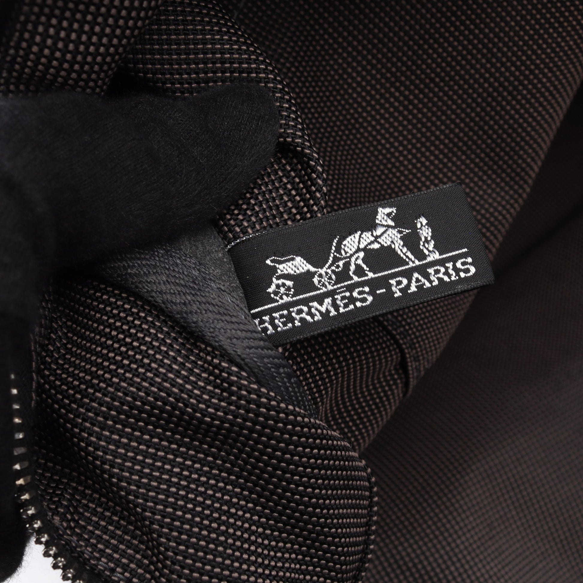 エールラインGM ハンドバッグ トートバッグ キャンバス グレー シルバー金具 エルメス バッグ HERMES
