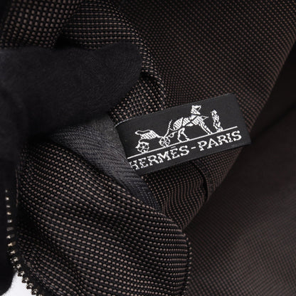 エールラインGM ハンドバッグ トートバッグ キャンバス グレー シルバー金具 エルメス バッグ HERMES