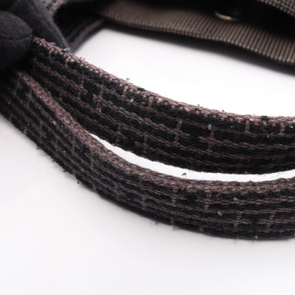 エールラインMM ハンドバッグ トートバッグ キャンバス グレー シルバー金具 エルメス バッグ HERMES