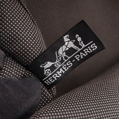 エールラインMM ハンドバッグ トートバッグ キャンバス グレー シルバー金具 エルメス バッグ HERMES