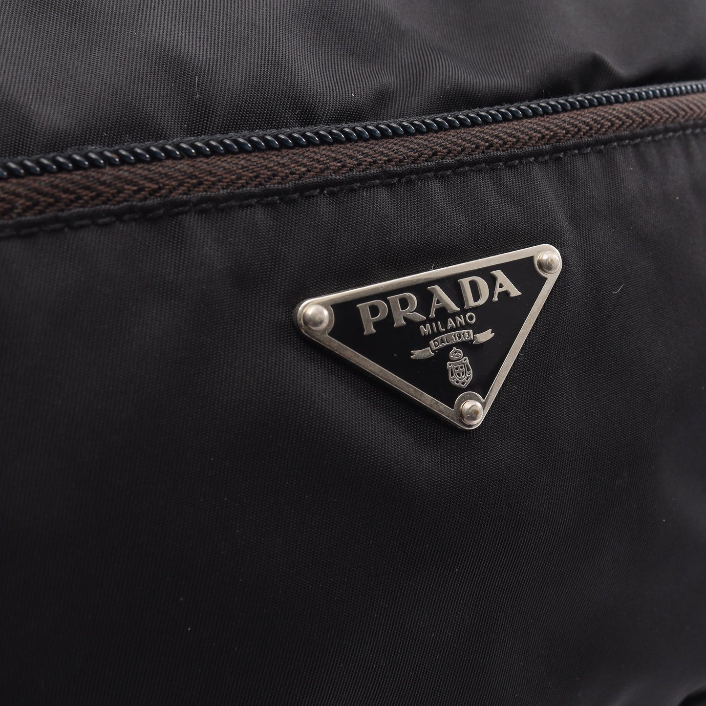 トライアングルロゴ ショルダーバッグ ナイロン レザー ブラック プラダ バッグ PRADA