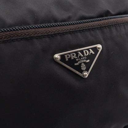 トライアングルロゴ ショルダーバッグ ナイロン レザー ブラック プラダ バッグ PRADA