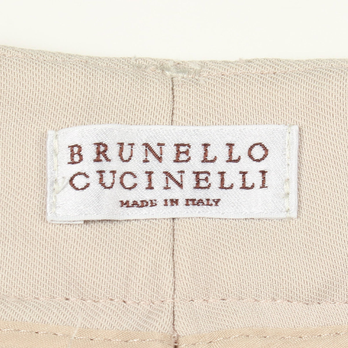 パンツ ウール ビスコース アイボリー ブルネロクチネリ ボトムス BRUNELLO CUCINELLI
