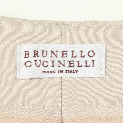 パンツ ウール ビスコース アイボリー ブルネロクチネリ ボトムス BRUNELLO CUCINELLI