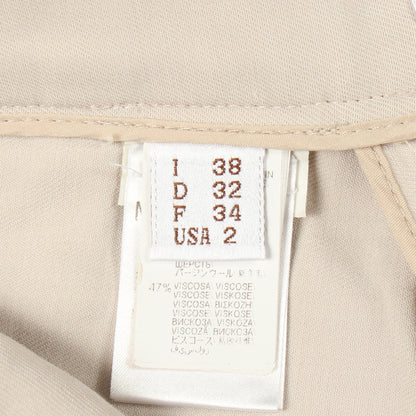 パンツ ウール ビスコース アイボリー ブルネロクチネリ ボトムス BRUNELLO CUCINELLI