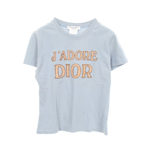 J'ADORE 半袖Tシャツ コットン ライトブルー ベージュ クリスチャンディオール トップス Christian Dior