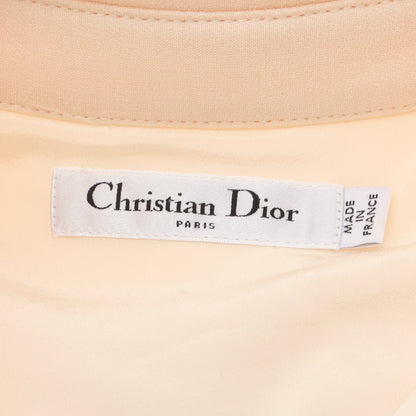 半袖 ワンピース ウール シルク アイボリー クリスチャンディオール ワンピース Christian Dior