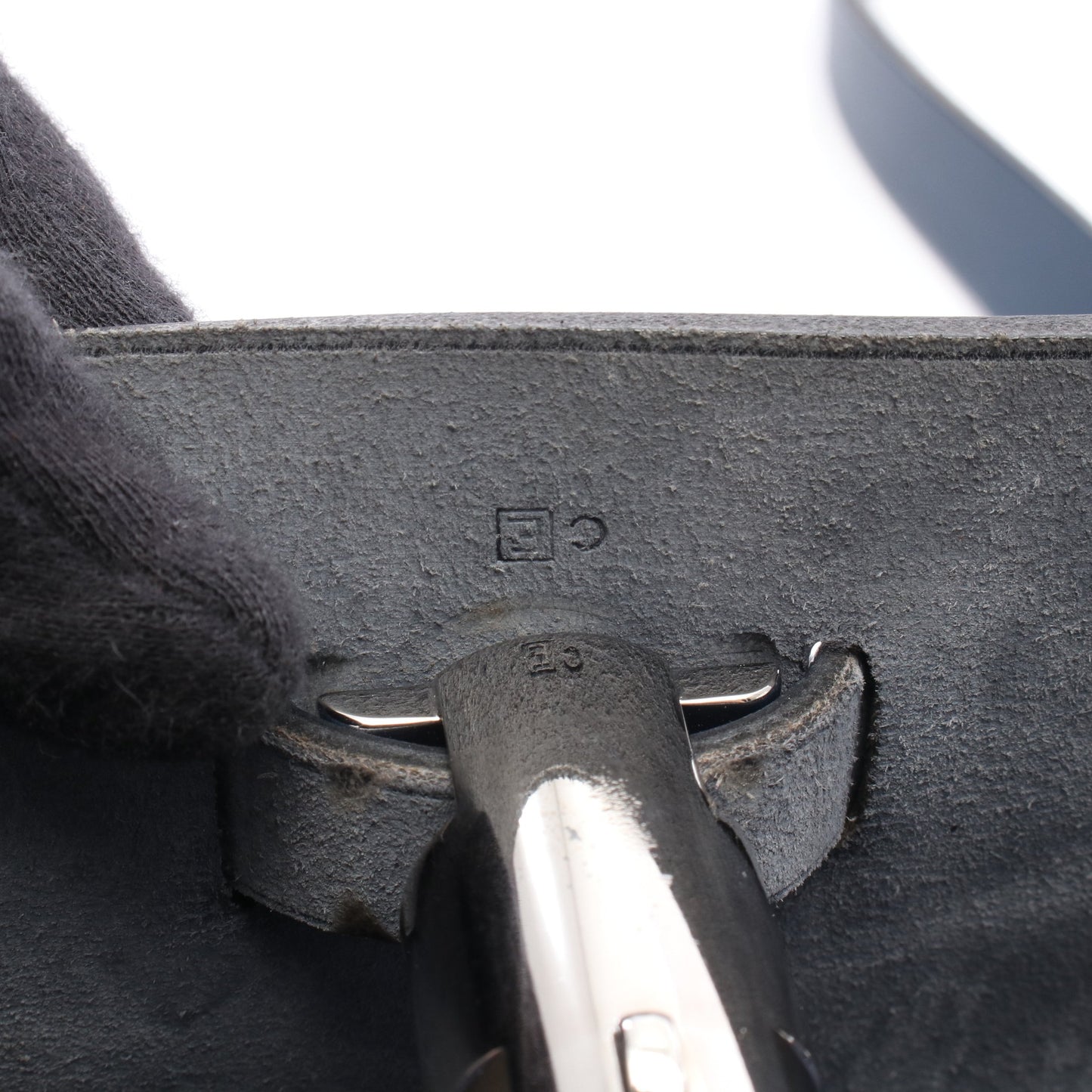 エールバッグ アドPM バックパック リュックサック ヴァッシュハンター トワルオフィシエ ネイビー シルバー金具 □E刻印 エルメス