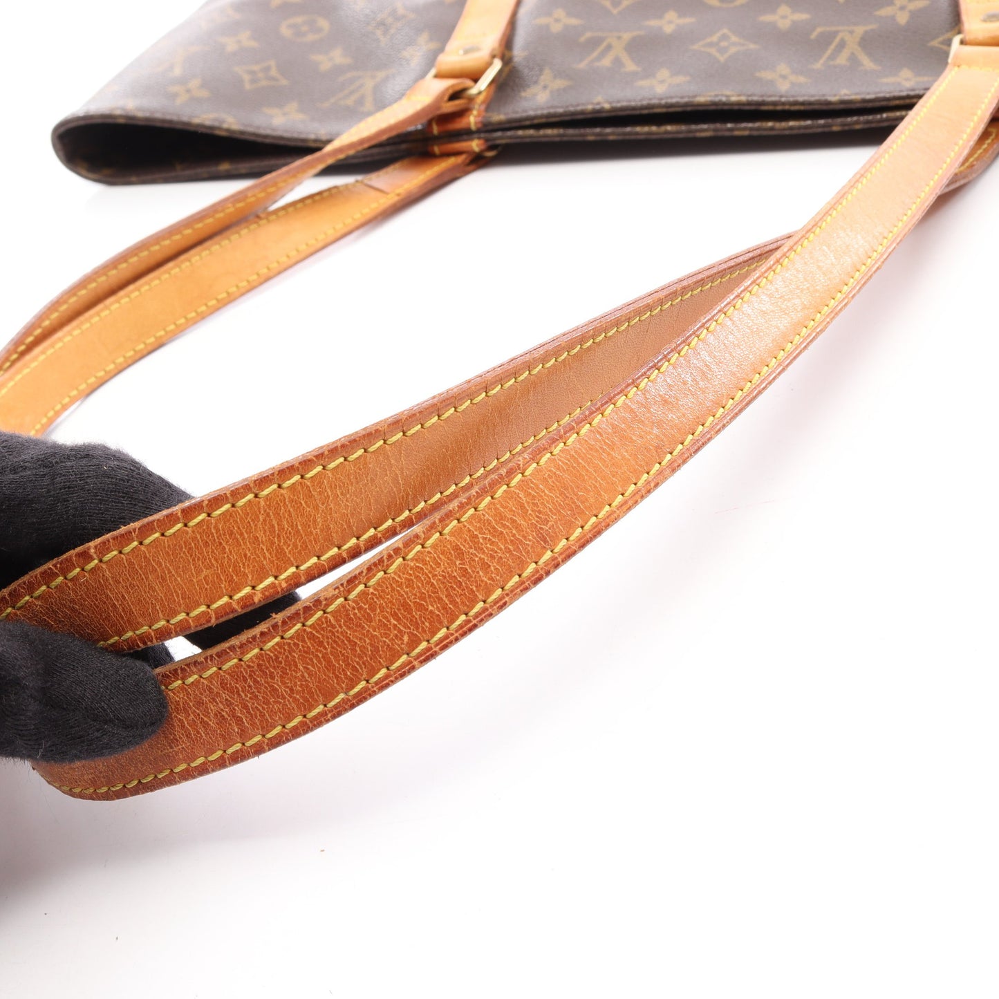 サックショッピング モノグラム ショルダーバッグ トートバッグ PVC レザー ブラウン ルイヴィトン バッグ LOUIS VUITTON