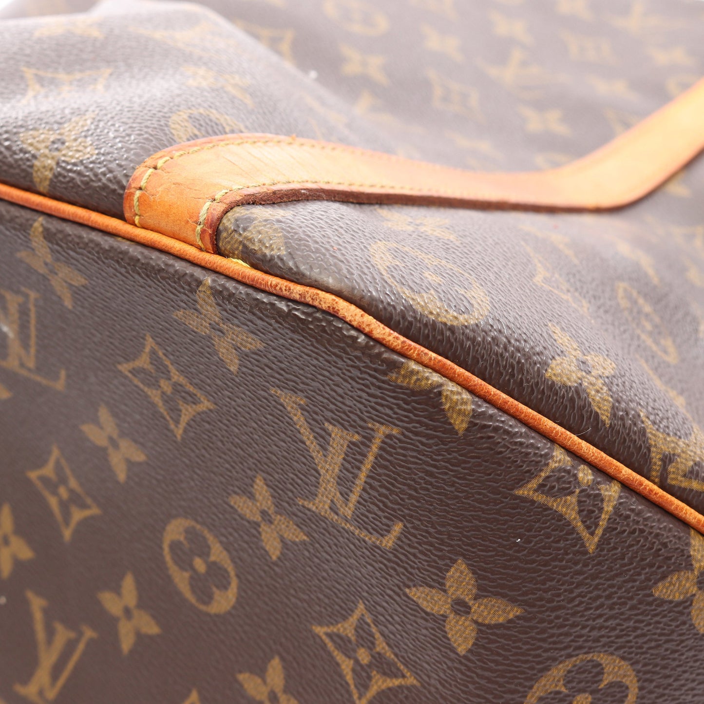 サックショッピング モノグラム ショルダーバッグ トートバッグ PVC レザー ブラウン ルイヴィトン バッグ LOUIS VUITTON