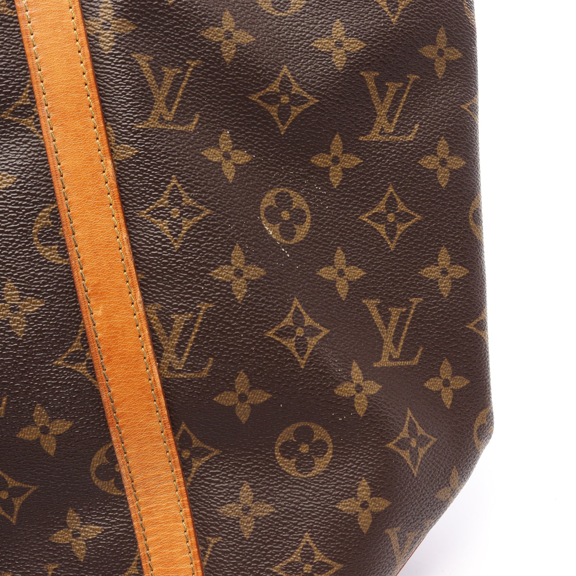 サックショッピング モノグラム ショルダーバッグ トートバッグ PVC レザー ブラウン ルイヴィトン バッグ LOUIS VUITTON