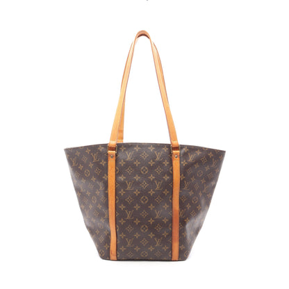 サックショッピング モノグラム ショルダーバッグ トートバッグ PVC レザー ブラウン ルイヴィトン バッグ LOUIS VUITTON