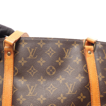 サックショッピング モノグラム ショルダーバッグ トートバッグ PVC レザー ブラウン ルイヴィトン バッグ LOUIS VUITTON