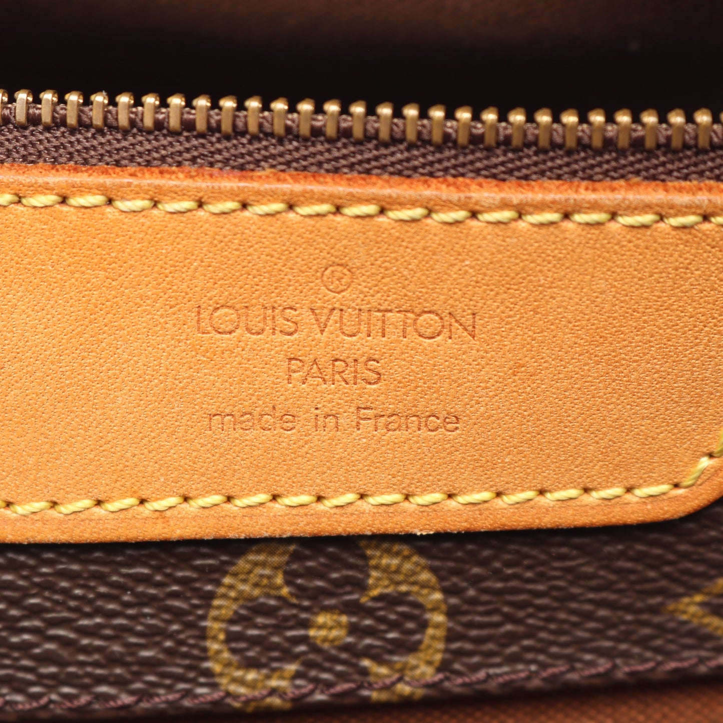 サックショッピング モノグラム ショルダーバッグ トートバッグ PVC レザー ブラウン ルイヴィトン バッグ LOUIS VUITTON