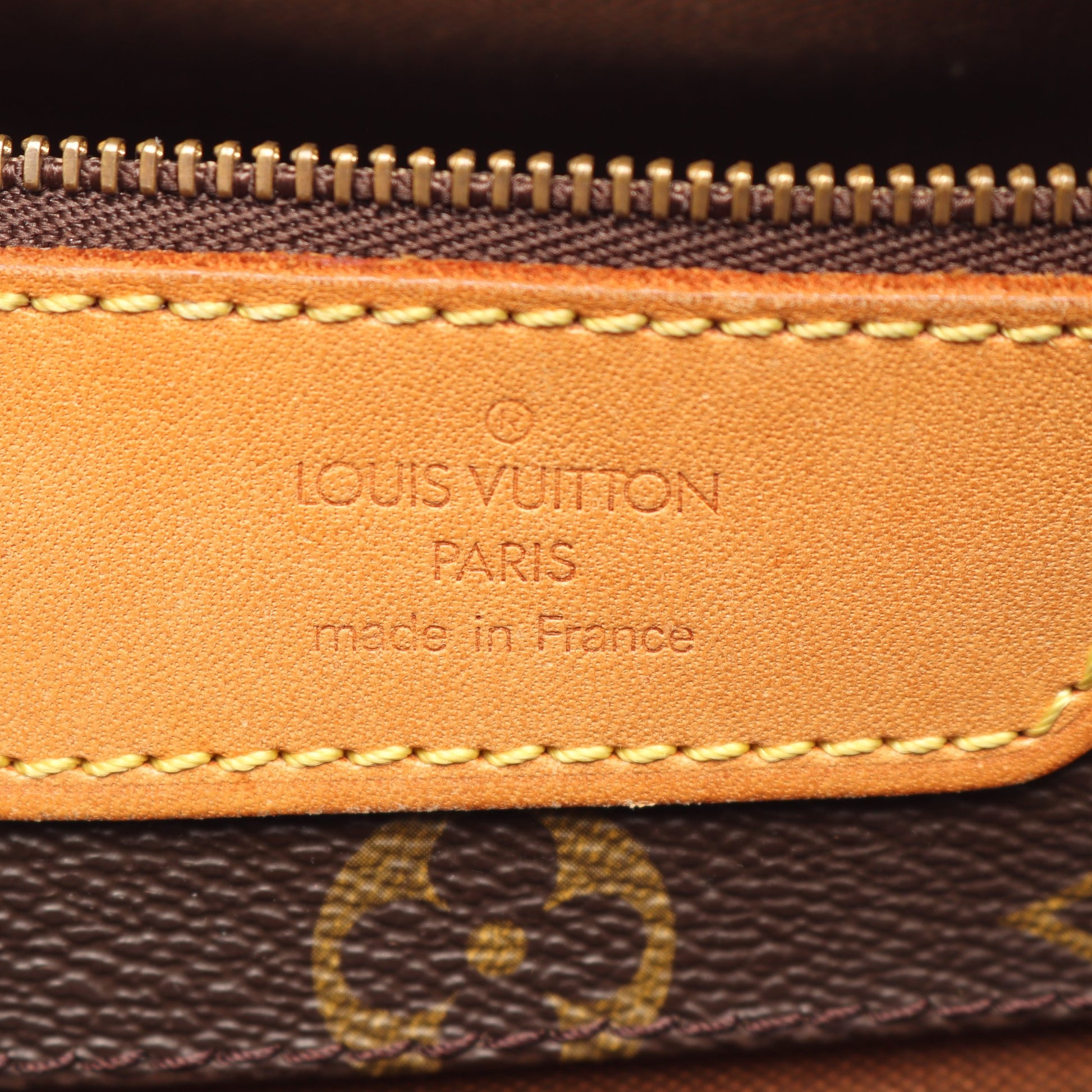 サックショッピング モノグラム ショルダーバッグ トートバッグ PVC レザー ブラウン ルイヴィトン バッグ LOUIS VUITTON