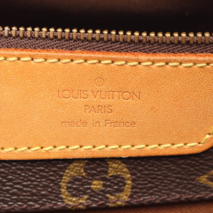 サックショッピング モノグラム ショルダーバッグ トートバッグ PVC レザー ブラウン ルイヴィトン バッグ LOUIS VUITTON