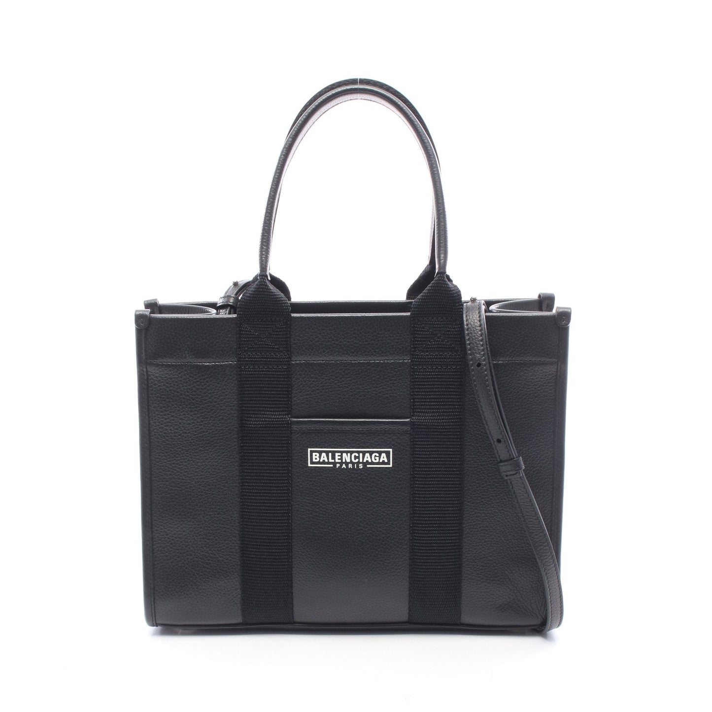 HARDWARE TOTE S 2WAY ハンドバッグ トートバッグ レザー ブラック バレンシアガ