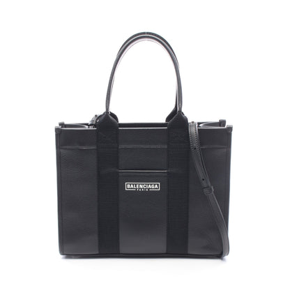 HARDWARE TOTE S 2WAY ハンドバッグ トートバッグ レザー ブラック バレンシアガ