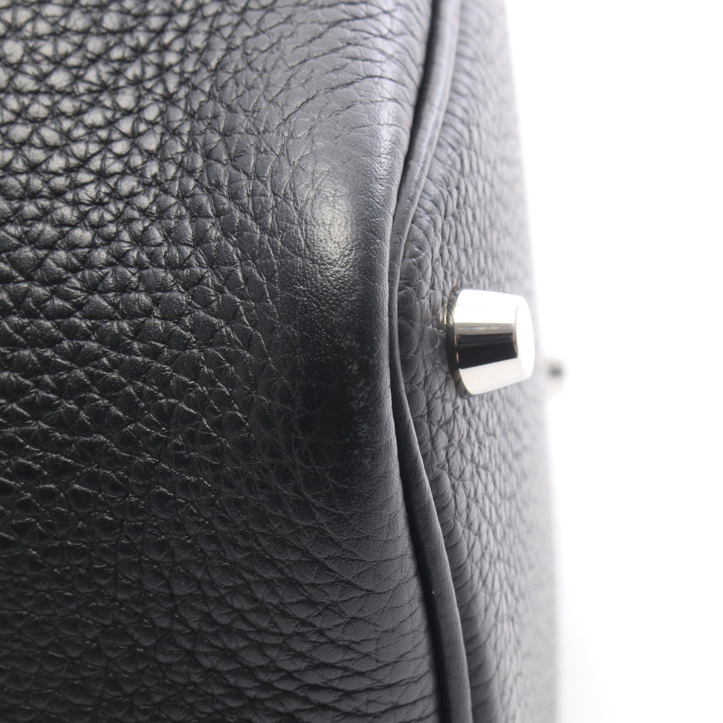 ピコタンロックPM ハンドバッグ トリヨンクレマンス ブラック シルバー金具 Z刻印 エルメス