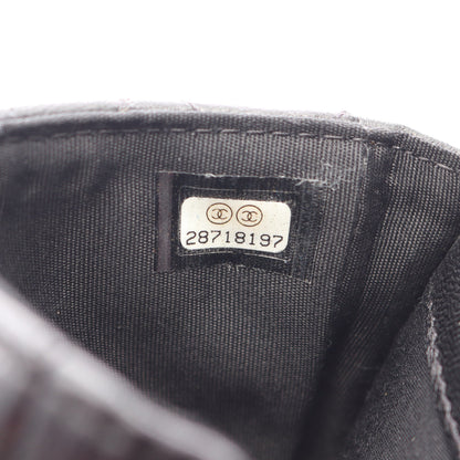 マトラッセ ミニ ウエストバッグ ラムスキン ブラック ゴールド金具 シャネル
