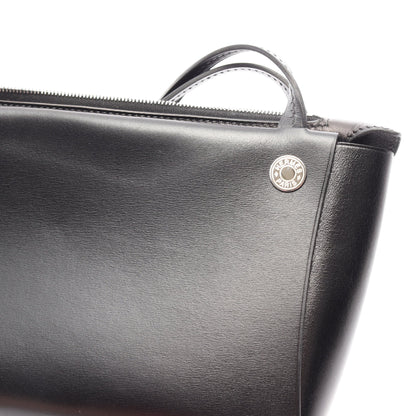 インザボックス ショルダーバッグ ボックスカーフ ブラック シルバー金具 □G刻印 エルメス