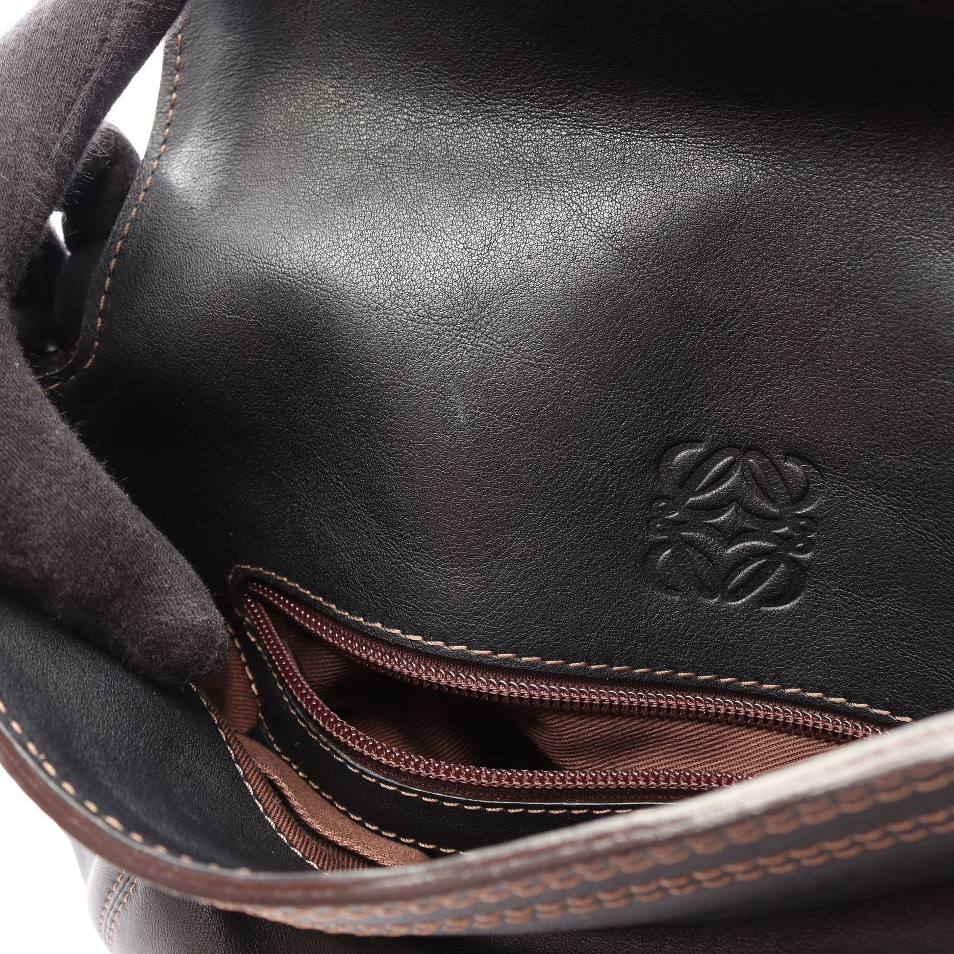 ワンショルダーバッグ レザー ブラック ロエベ バッグ LOEWE