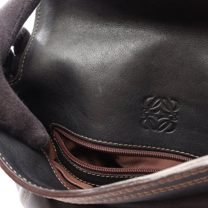 ワンショルダーバッグ レザー ブラック ロエベ バッグ LOEWE