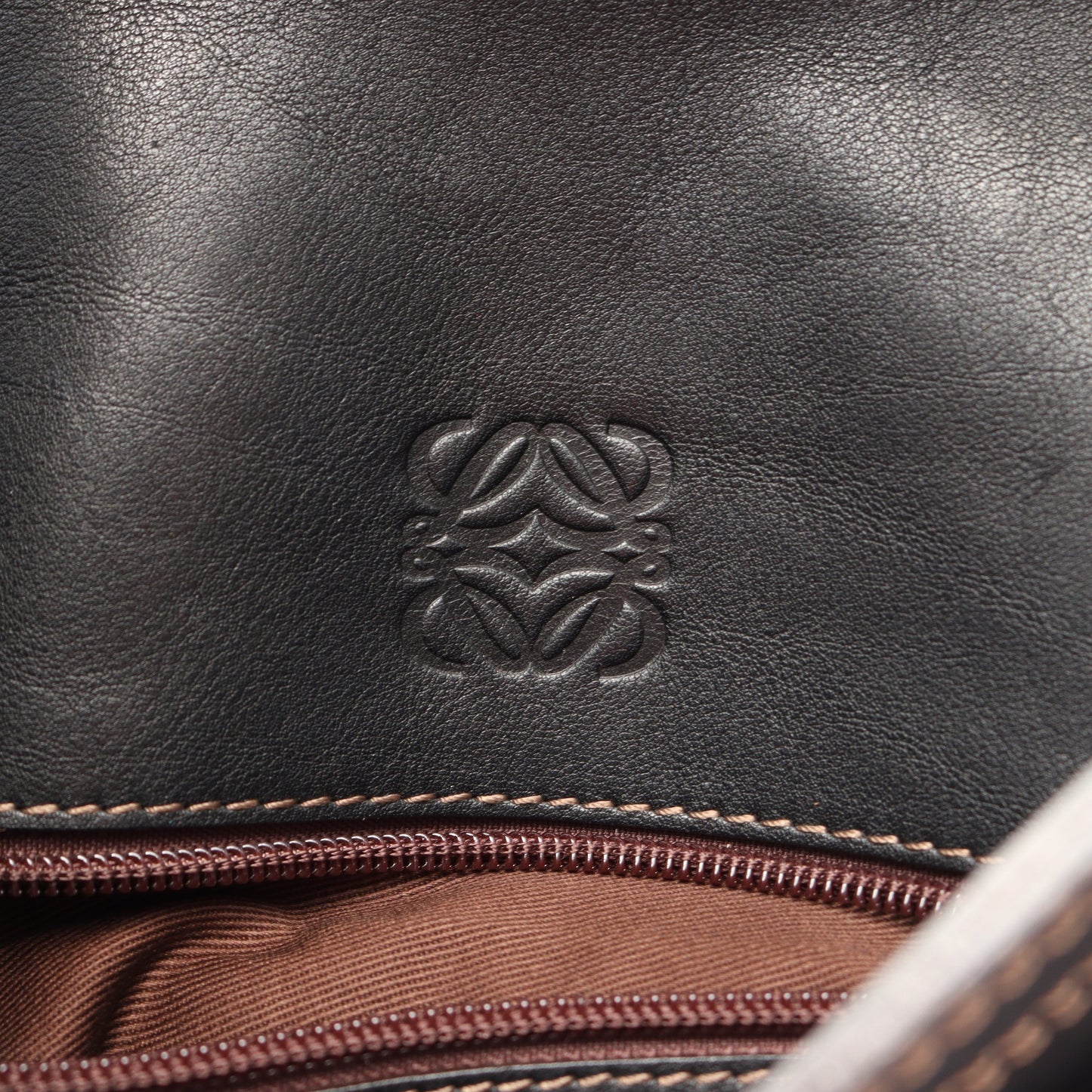 ワンショルダーバッグ レザー ブラック ロエベ バッグ LOEWE