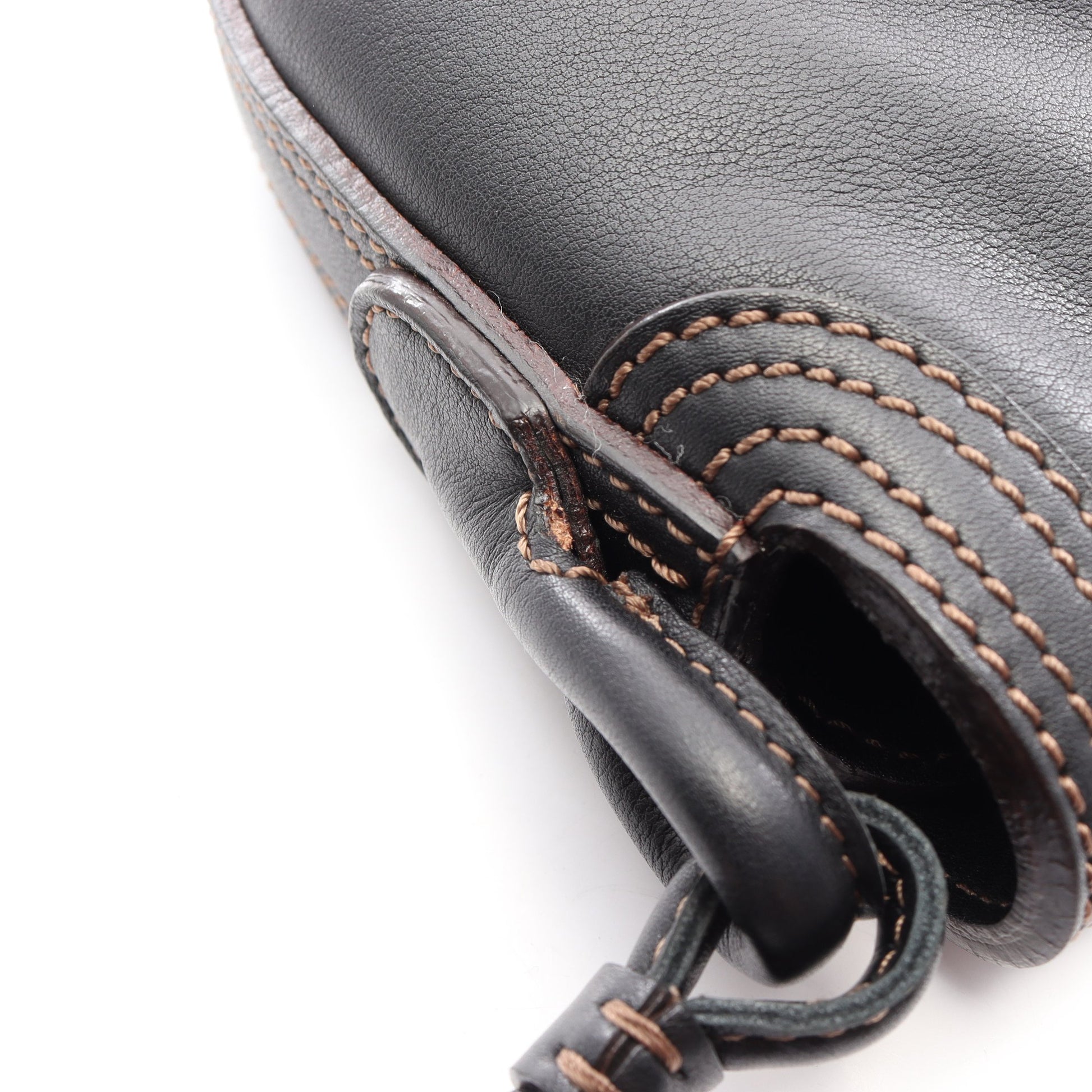 ワンショルダーバッグ レザー ブラック ロエベ バッグ LOEWE